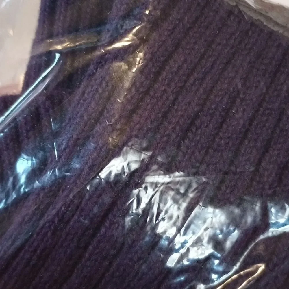 St John's Bay classic cable sweater nwt medium black (Rox174)